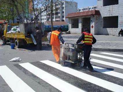 哈尔滨道路标线 马路划线